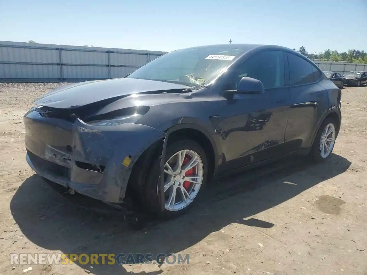 1 Photograph of a damaged car 5YJYGDEE6MF074492 TESLA MODEL Y 2021
