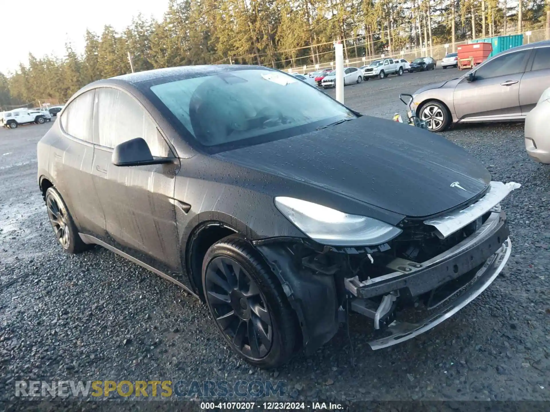 1 Photograph of a damaged car 5YJYGDEE6MF079577 TESLA MODEL Y 2021