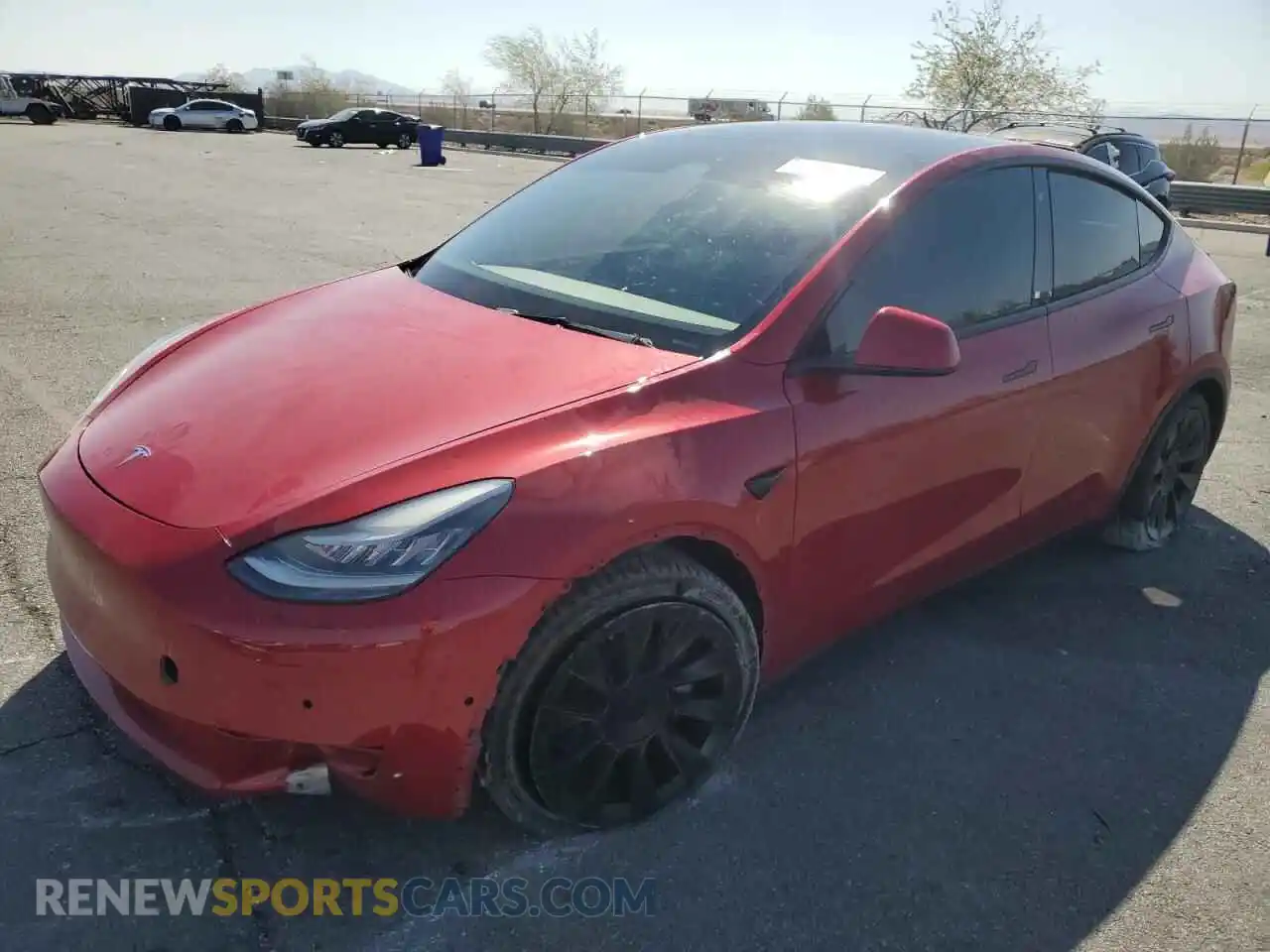 1 Photograph of a damaged car 5YJYGDEE6MF096413 TESLA MODEL Y 2021