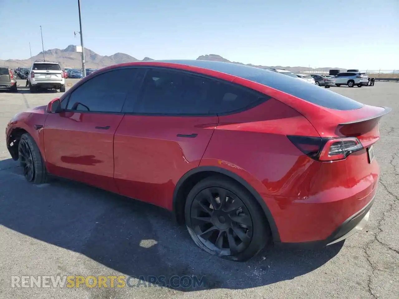 2 Photograph of a damaged car 5YJYGDEE6MF096413 TESLA MODEL Y 2021
