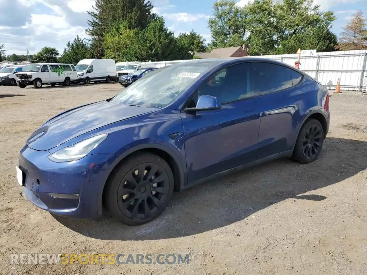 1 Photograph of a damaged car 5YJYGDEE6MF125232 TESLA MODEL Y 2021