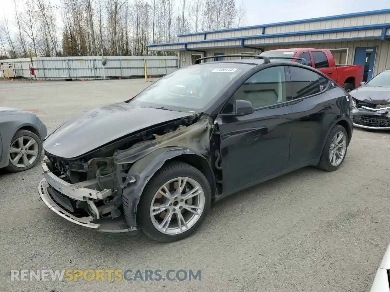 1 Фотография поврежденного автомобиля 5YJYGDEE6MF131113 TESLA MODEL Y 2021