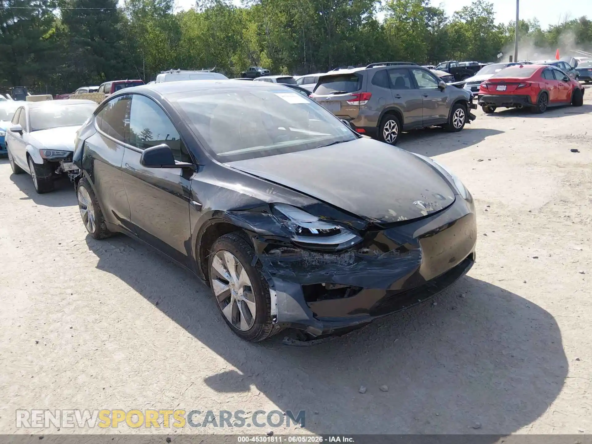 1 Photograph of a damaged car 5YJYGDEE6MF131662 TESLA MODEL Y 2021