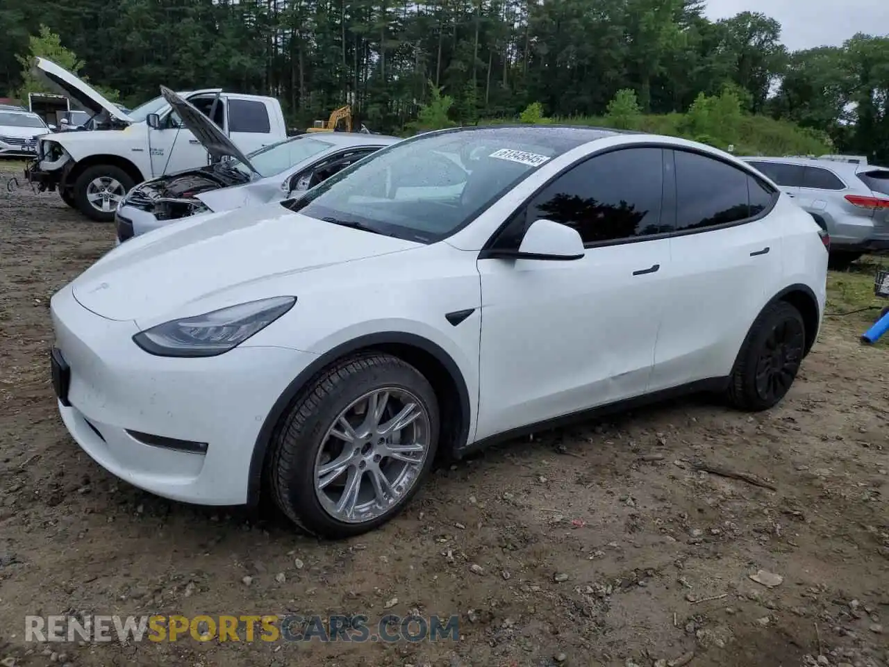 1 Фотография поврежденного автомобиля 5YJYGDEE6MF185379 TESLA MODEL Y 2021