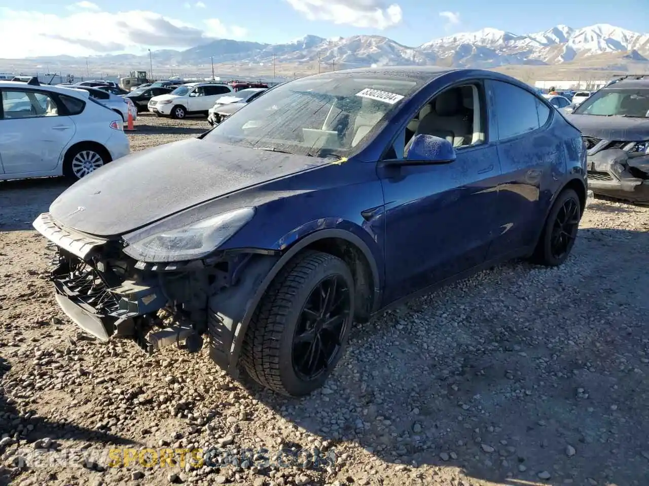 1 Photograph of a damaged car 5YJYGDEE6MF188606 TESLA MODEL Y 2021