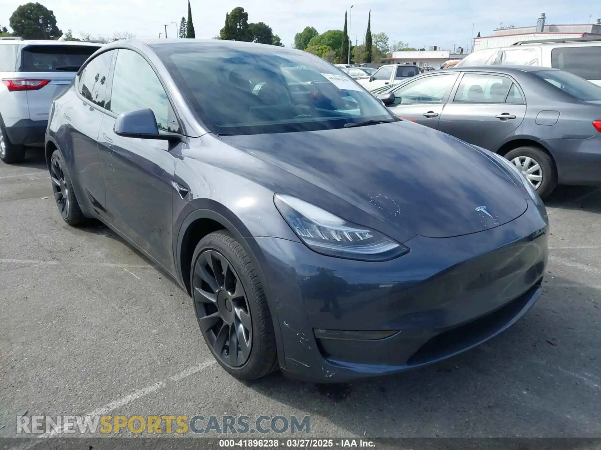 1 Photograph of a damaged car 5YJYGDEE6MF209034 TESLA MODEL Y 2021