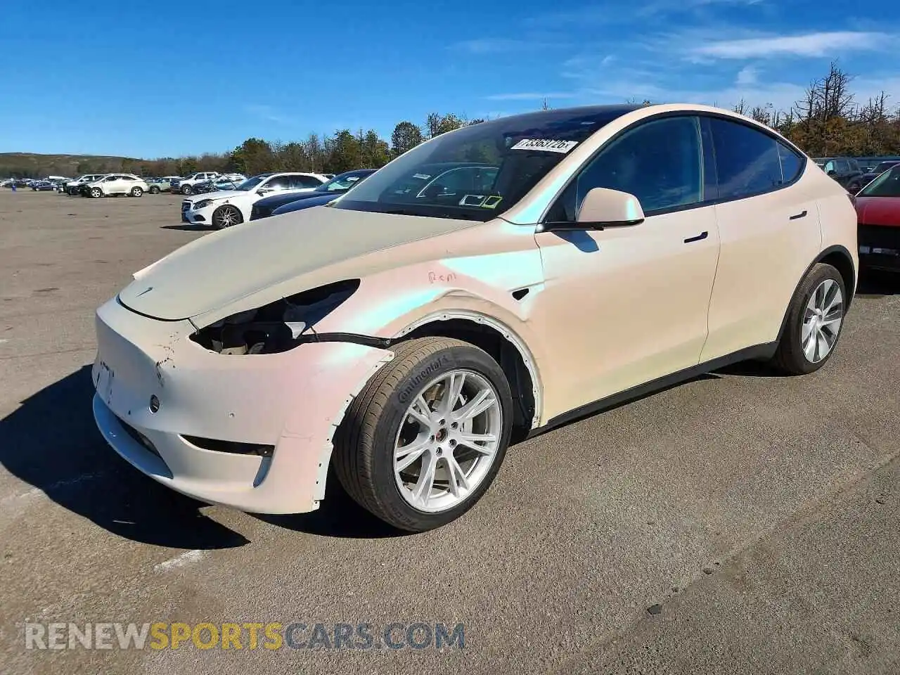 1 fotografías del automóvil dañado 5YJYGDEE6MF229459 TESLA MODEL Y 2021