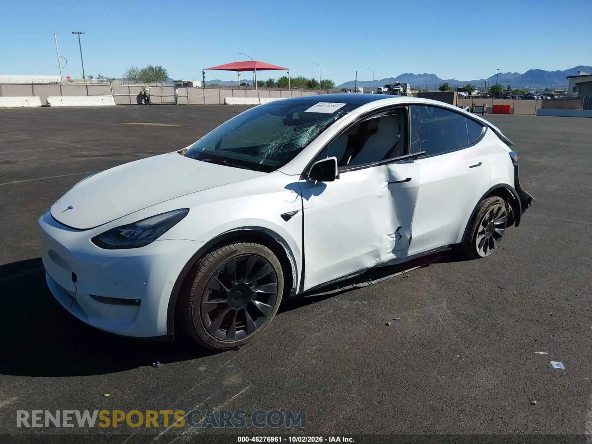 2 Фотография поврежденного автомобиля 5YJYGDEE6MF257410 TESLA MODEL Y 2021