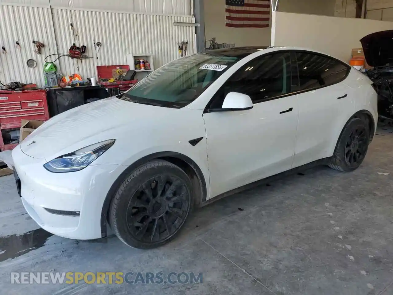 1 Photograph of a damaged car 5YJYGDEE6MF296823 TESLA MODEL Y 2021