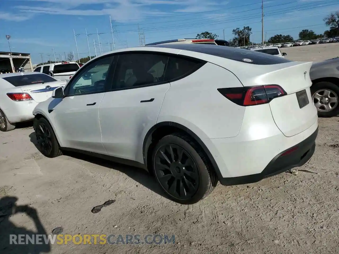 2 Photograph of a damaged car 5YJYGDEE6MF299317 TESLA MODEL Y 2021