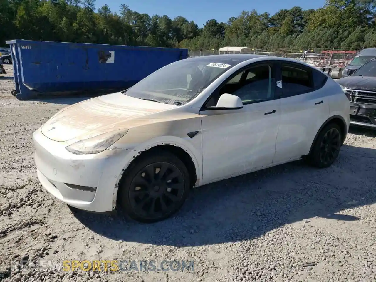 1 Photograph of a damaged car 5YJYGDEE6MF302085 TESLA MODEL Y 2021