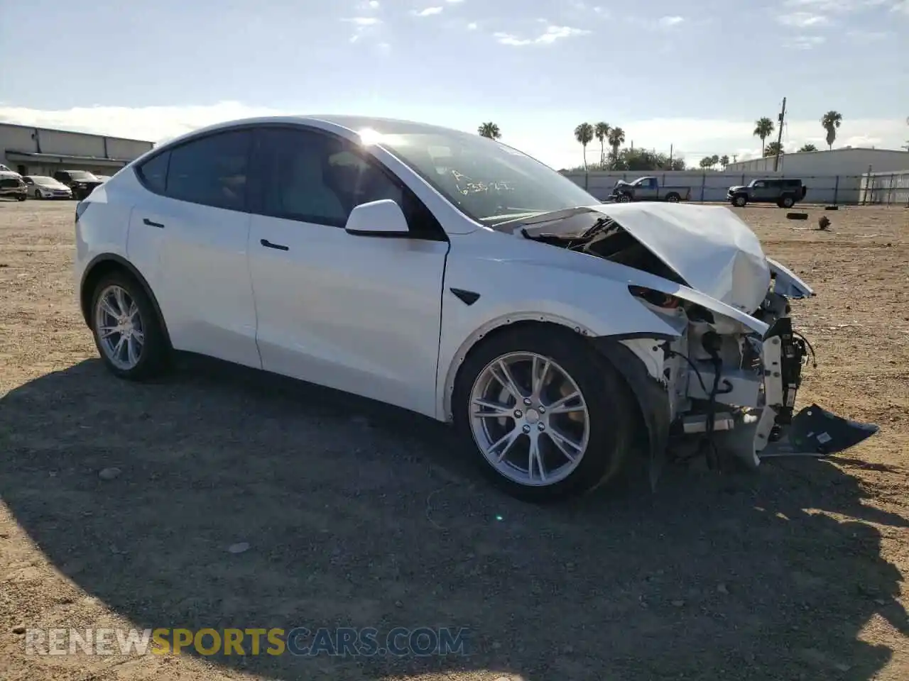 1 Photograph of a damaged car 5YJYGDEE7MF072332 TESLA MODEL Y 2021