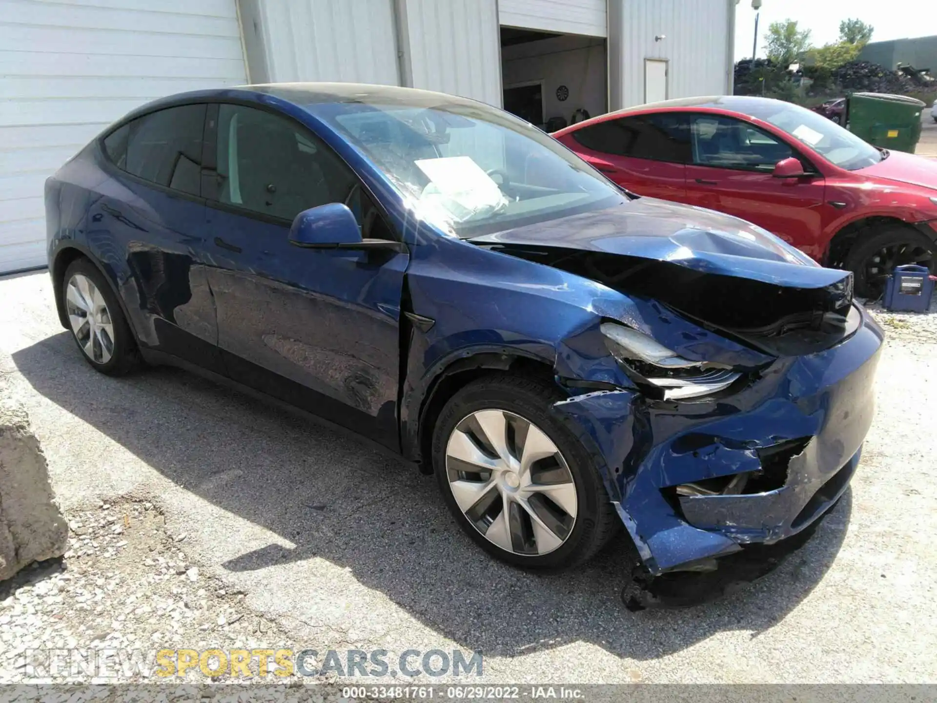 1 Photograph of a damaged car 5YJYGDEE7MF074551 TESLA MODEL Y 2021