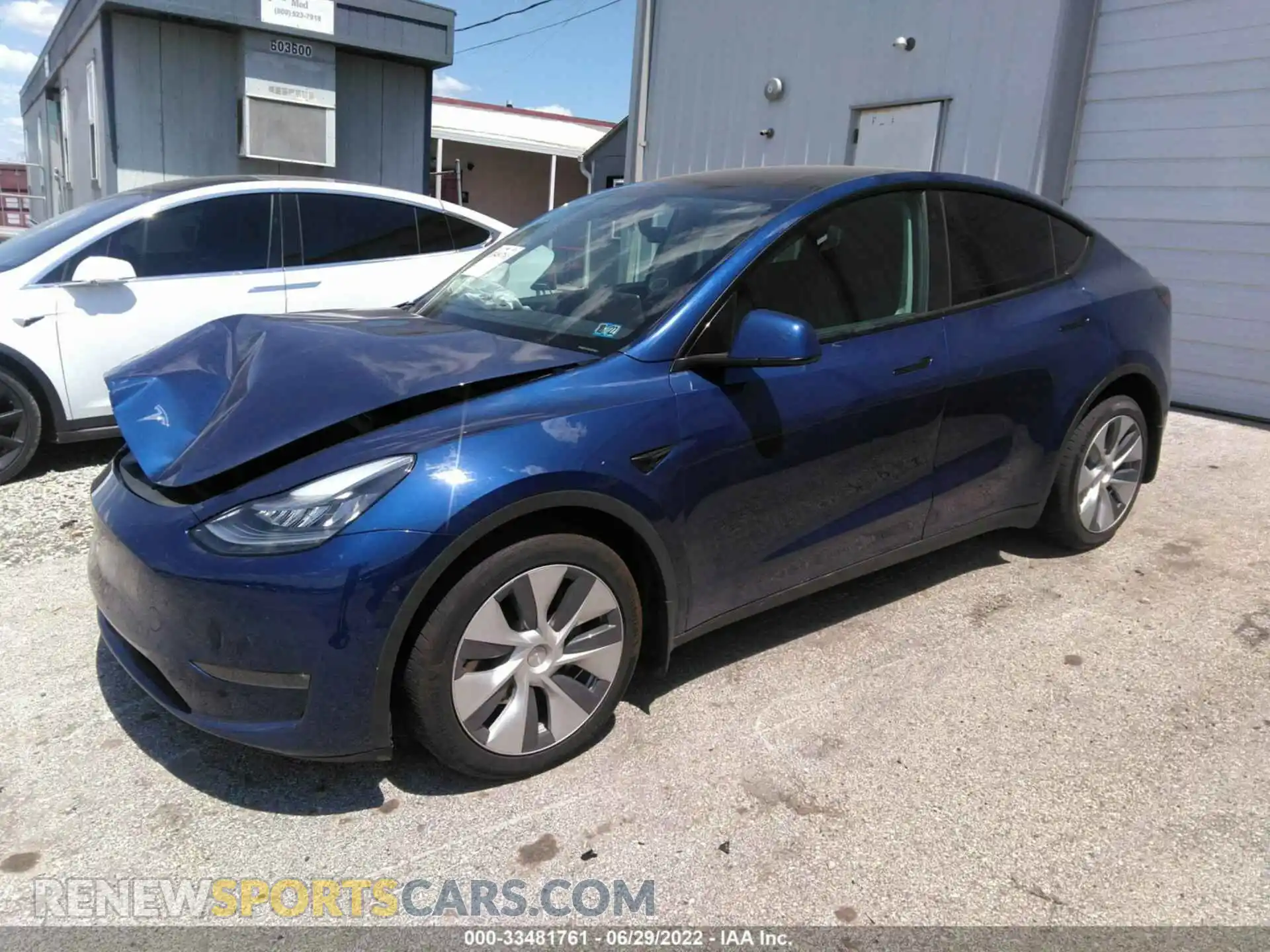 2 Photograph of a damaged car 5YJYGDEE7MF074551 TESLA MODEL Y 2021