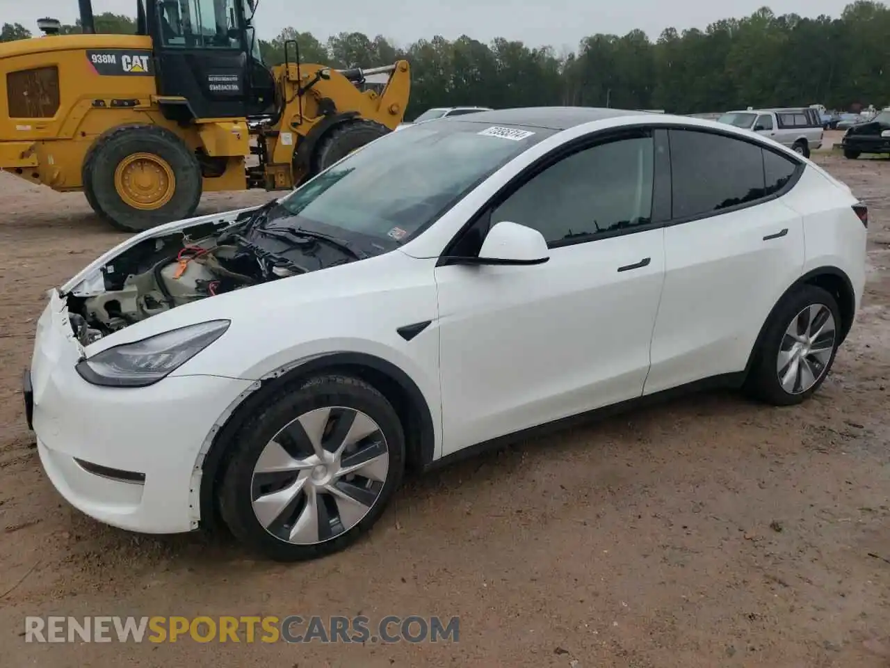 1 Photograph of a damaged car 5YJYGDEE7MF077689 TESLA MODEL Y 2021
