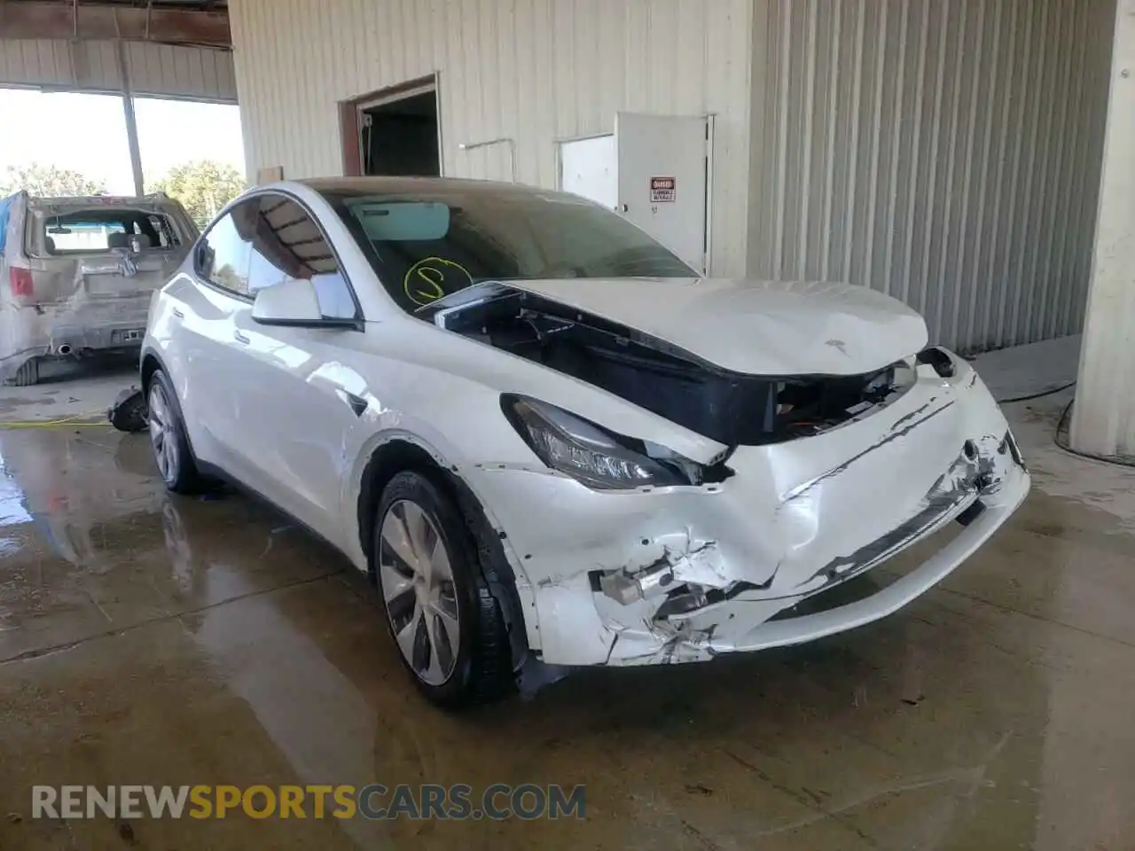 1 fotografías del automóvil dañado 5YJYGDEE7MF079846 TESLA MODEL Y 2021