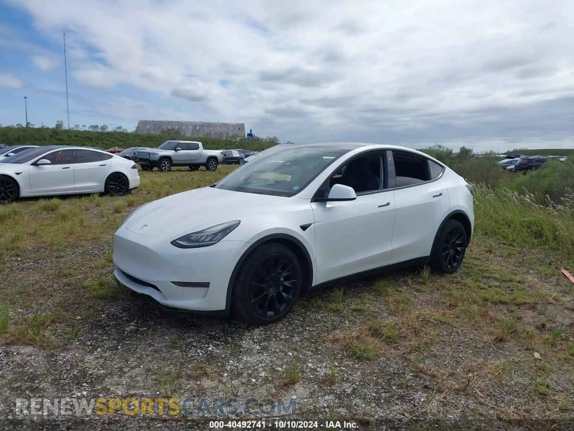 2 Фотография поврежденного автомобиля 5YJYGDEE7MF084738 TESLA MODEL Y 2021