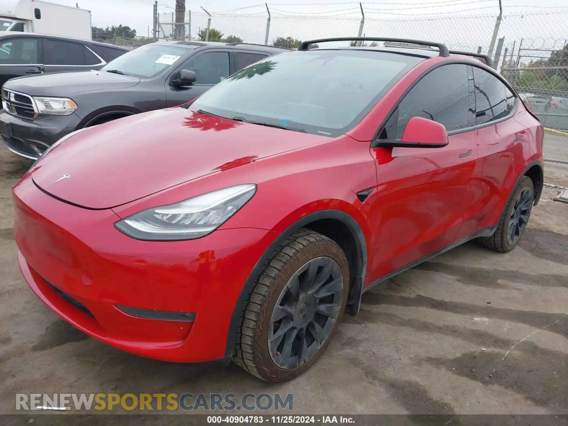 2 Photograph of a damaged car 5YJYGDEE7MF088398 TESLA MODEL Y 2021