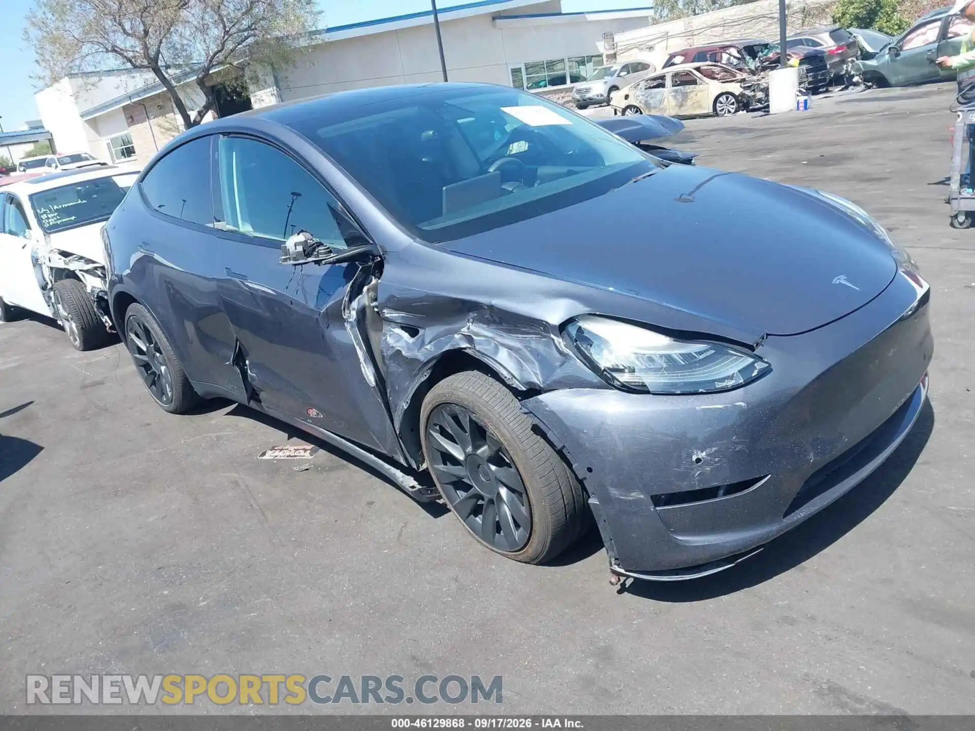 1 Photograph of a damaged car 5YJYGDEE7MF091060 TESLA MODEL Y 2021