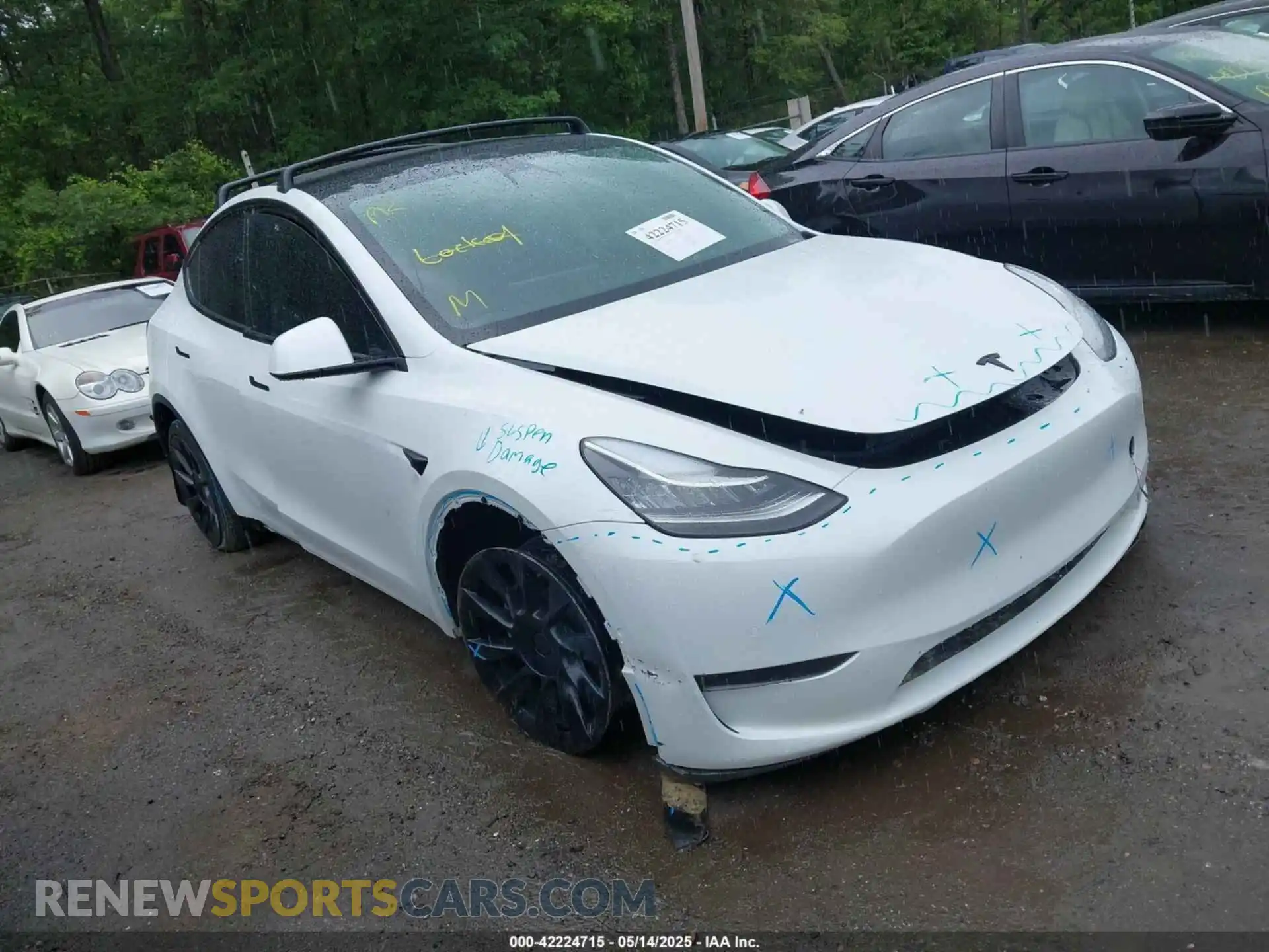 1 Photograph of a damaged car 5YJYGDEE7MF108245 TESLA MODEL Y 2021