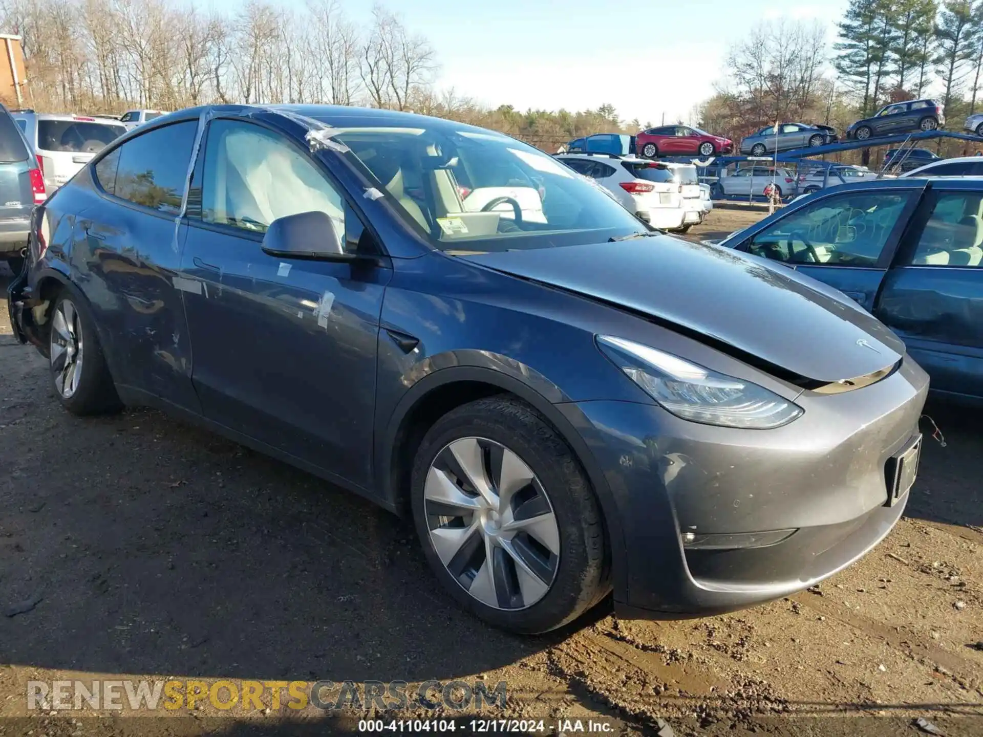 1 Photograph of a damaged car 5YJYGDEE7MF110514 TESLA MODEL Y 2021
