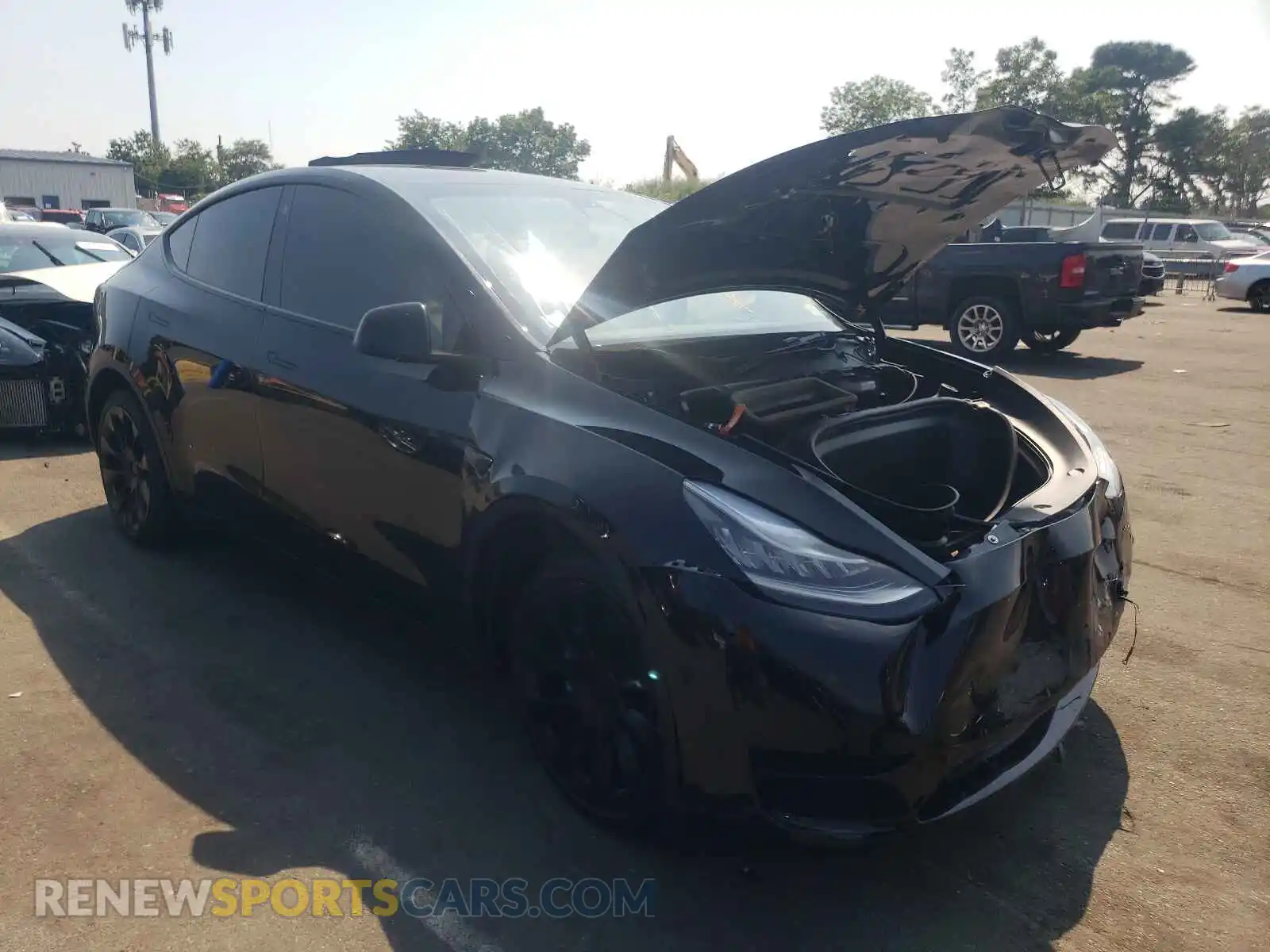1 Photograph of a damaged car 5YJYGDEE7MF115731 TESLA MODEL Y 2021