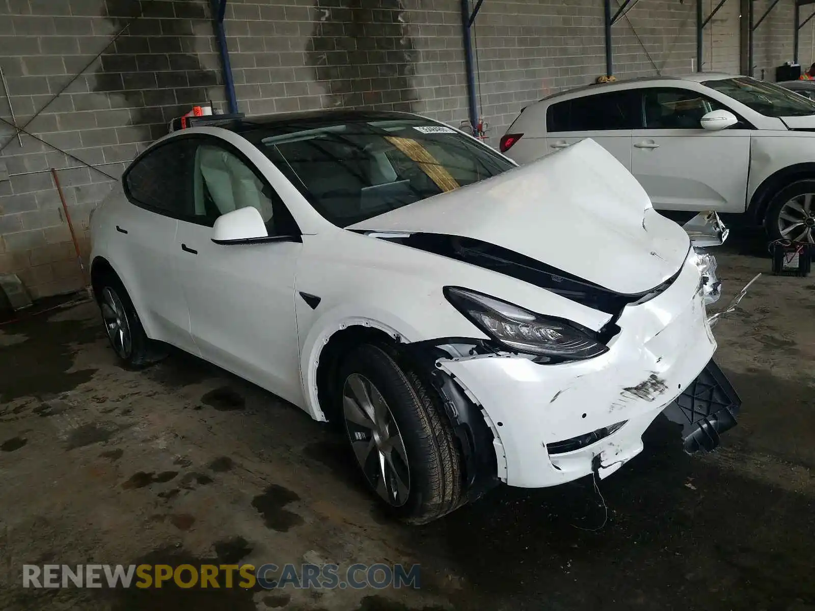 1 Фотография поврежденного автомобиля 5YJYGDEE7MF118693 TESLA MODEL Y 2021