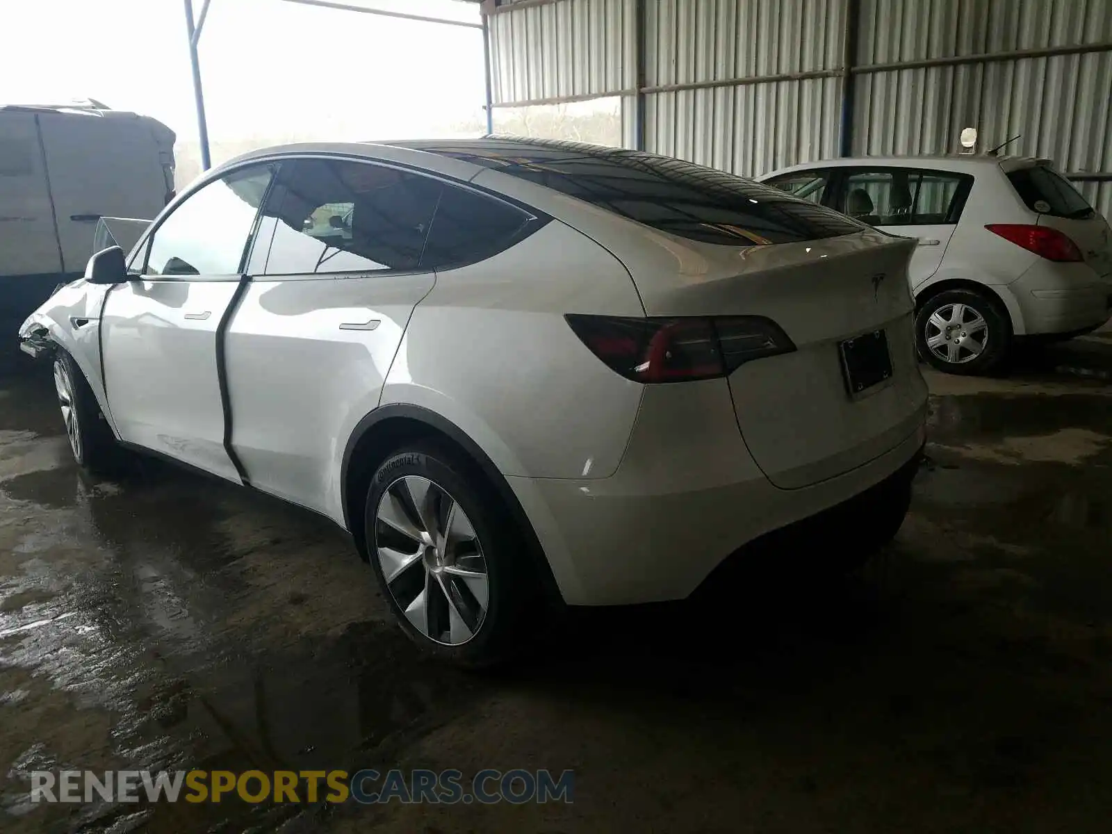 3 Фотография поврежденного автомобиля 5YJYGDEE7MF118693 TESLA MODEL Y 2021