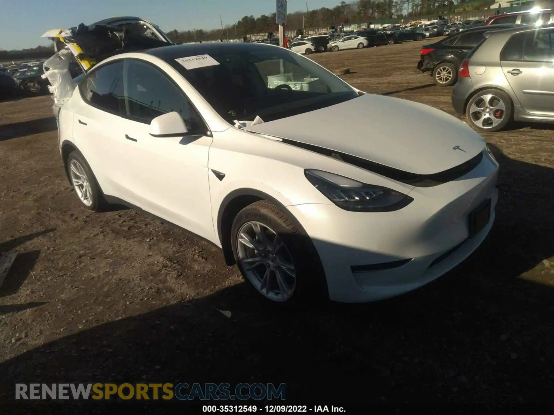 1 Фотография поврежденного автомобиля 5YJYGDEE7MF135221 TESLA MODEL Y 2021