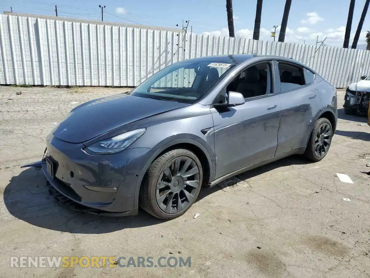 1 Photograph of a damaged car 5YJYGDEE7MF152990 TESLA MODEL Y 2021