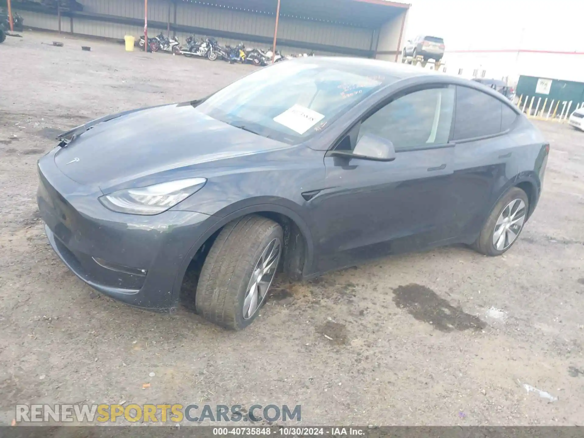 2 Photograph of a damaged car 5YJYGDEE7MF174312 TESLA MODEL Y 2021