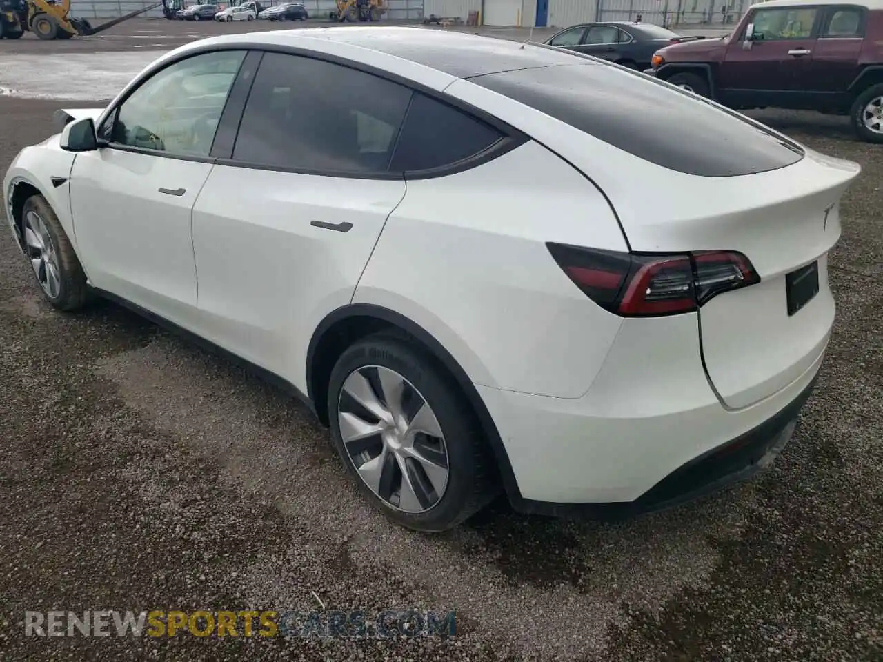 3 Photograph of a damaged car 5YJYGDEE7MF186640 TESLA MODEL Y 2021