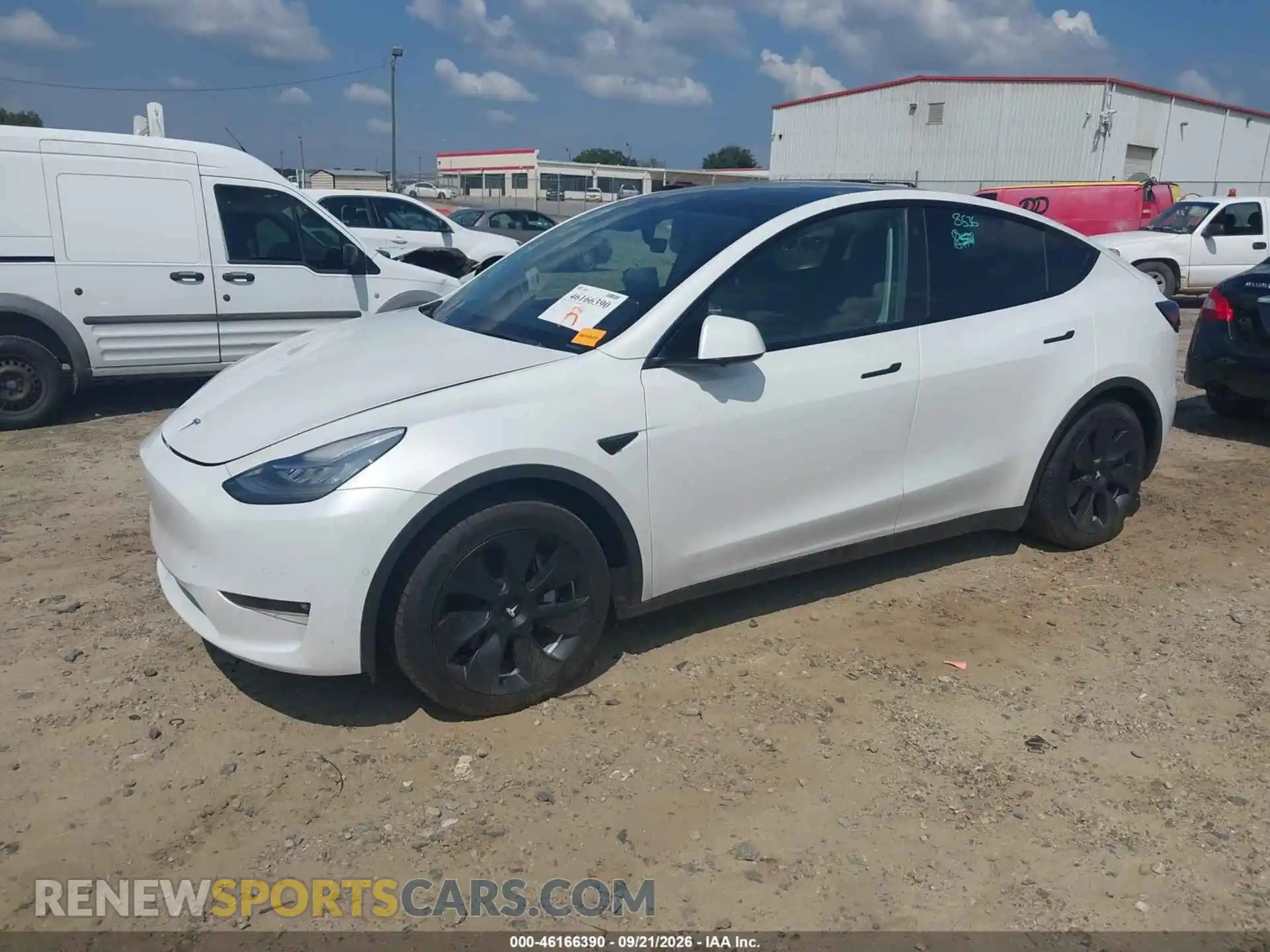 2 Photograph of a damaged car 5YJYGDEE7MF190168 TESLA MODEL Y 2021
