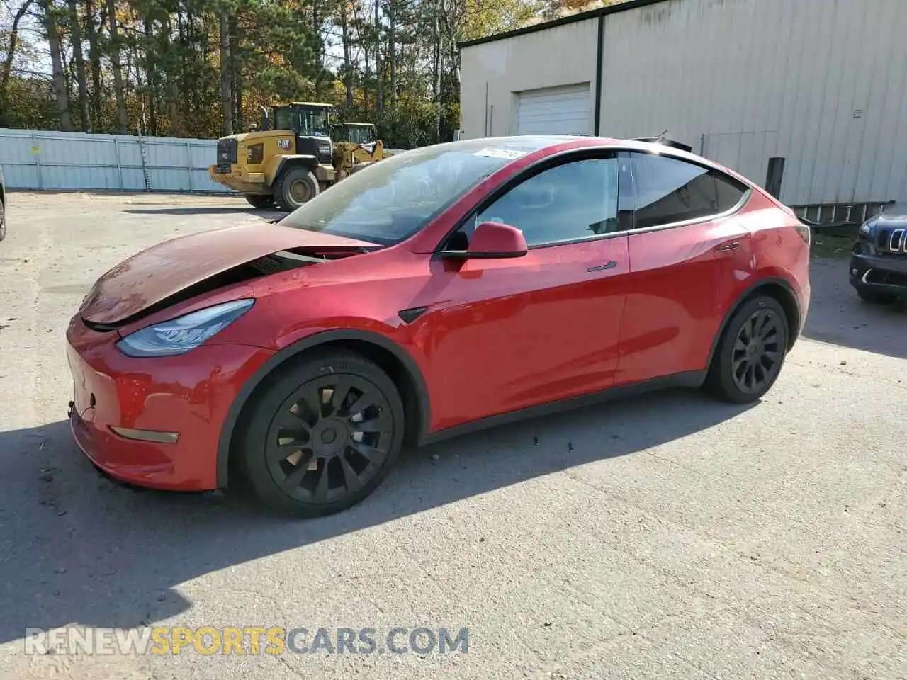 1 Photograph of a damaged car 5YJYGDEE7MF193295 TESLA MODEL Y 2021