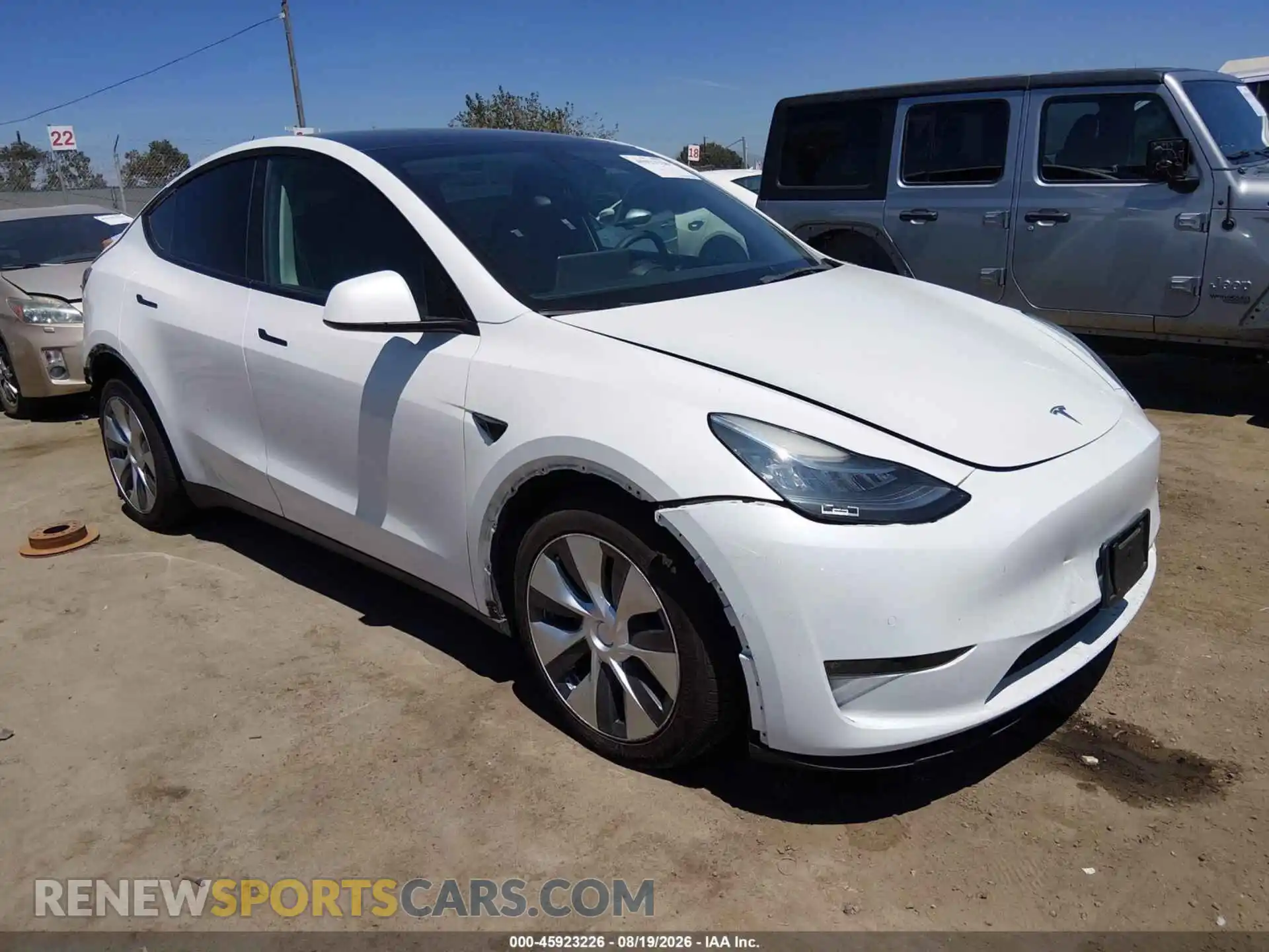 1 Photograph of a damaged car 5YJYGDEE7MF217370 TESLA MODEL Y 2021