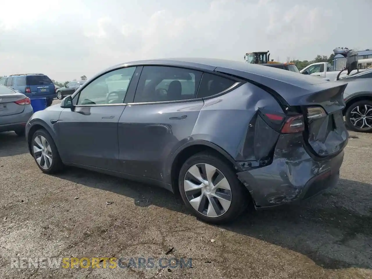 2 Photograph of a damaged car 5YJYGDEE7MF239613 TESLA MODEL Y 2021