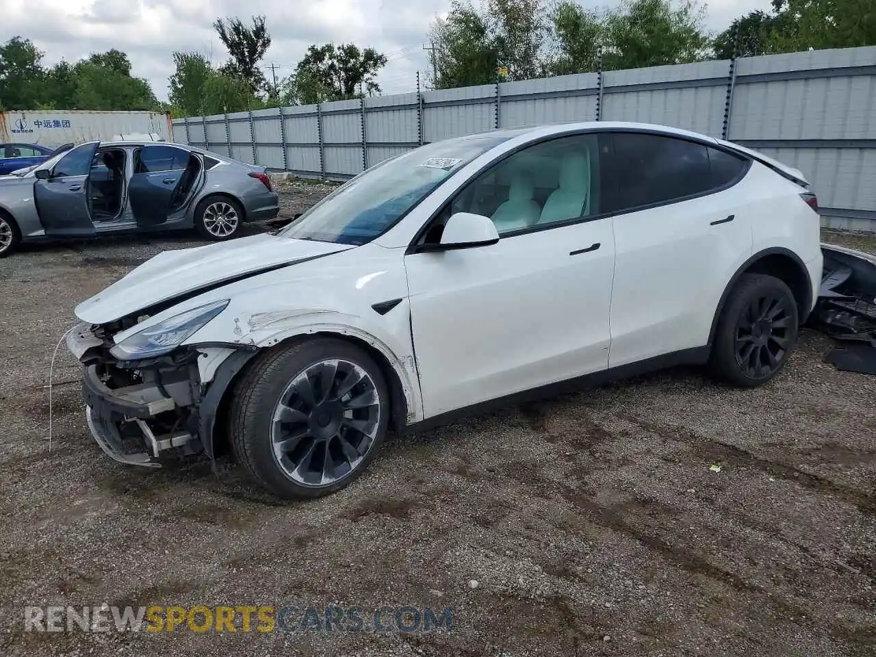 1 Фотография поврежденного автомобиля 5YJYGDEE7MF240566 TESLA MODEL Y 2021