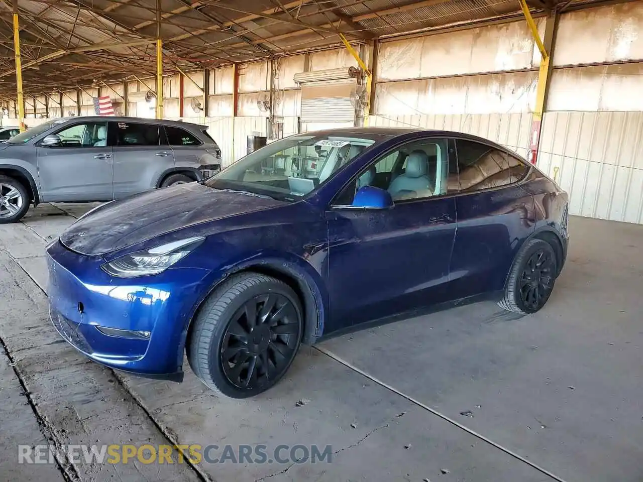 1 fotografías del automóvil dañado 5YJYGDEE7MF278704 TESLA MODEL Y 2021