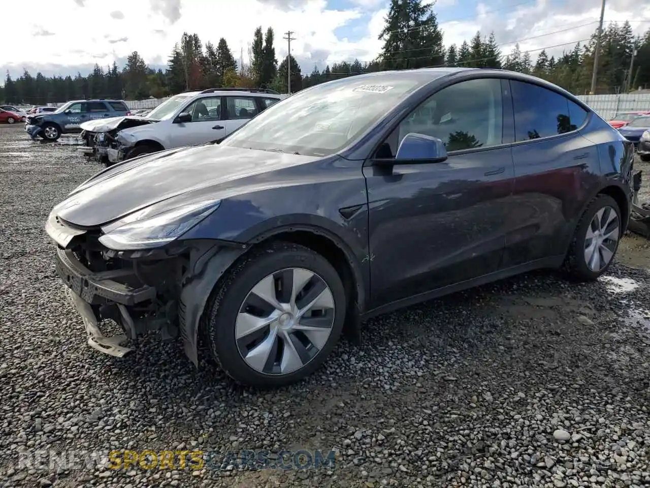 1 Фотография поврежденного автомобиля 5YJYGDEE8MF070007 TESLA MODEL Y 2021