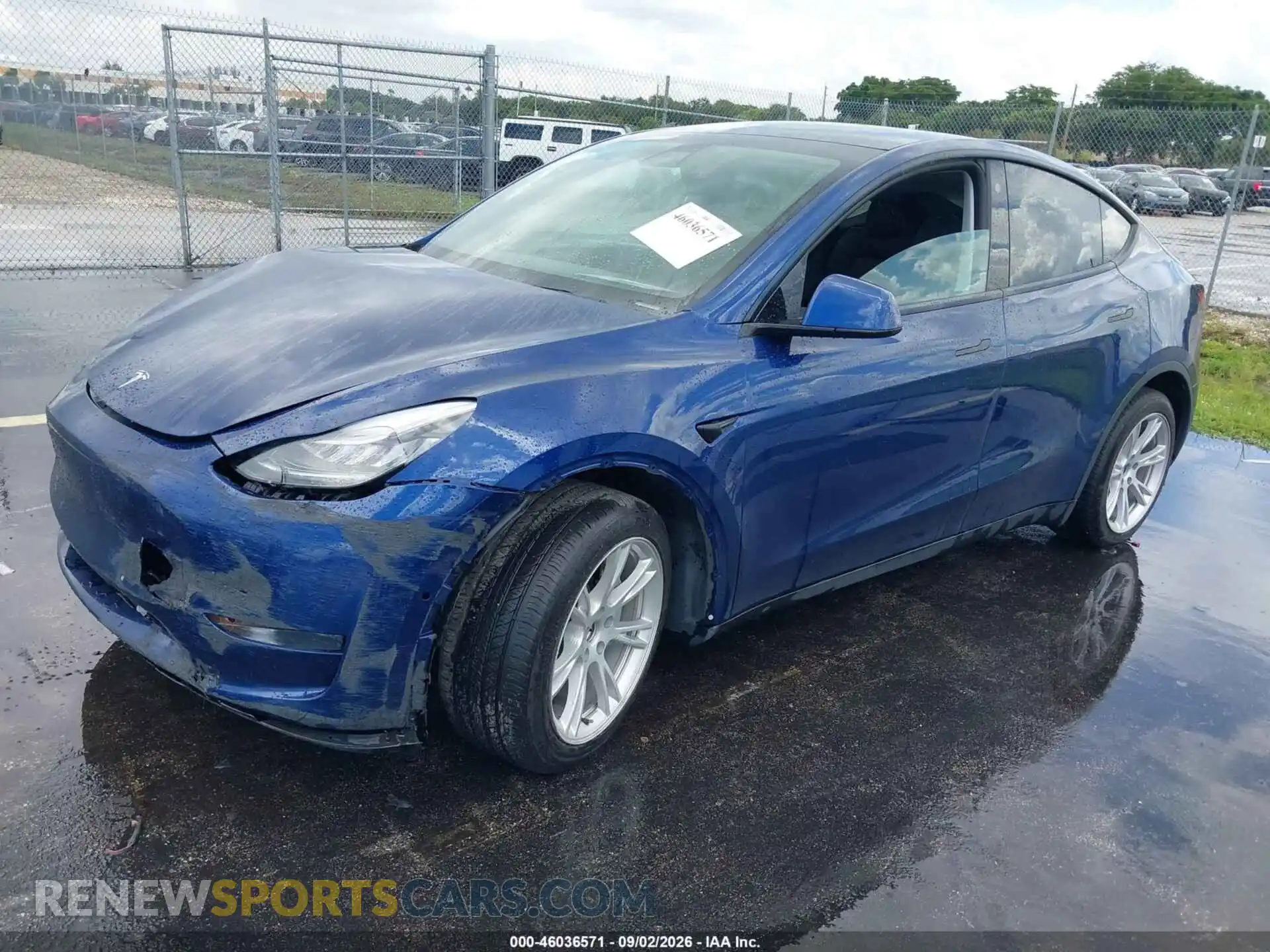 2 Фотография поврежденного автомобиля 5YJYGDEE8MF071299 TESLA MODEL Y 2021