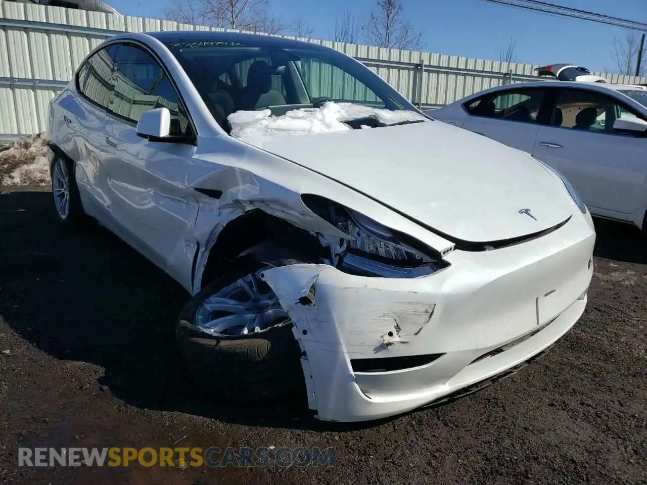 1 fotografías del automóvil dañado 5YJYGDEE8MF072579 TESLA MODEL Y 2021