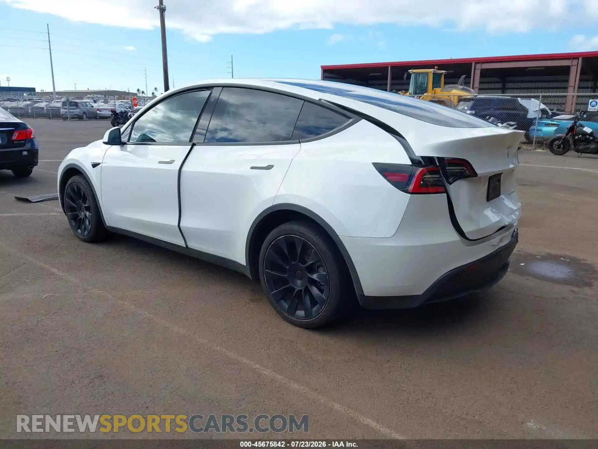 3 fotografías del automóvil dañado 5YJYGDEE8MF075109 TESLA MODEL Y 2021