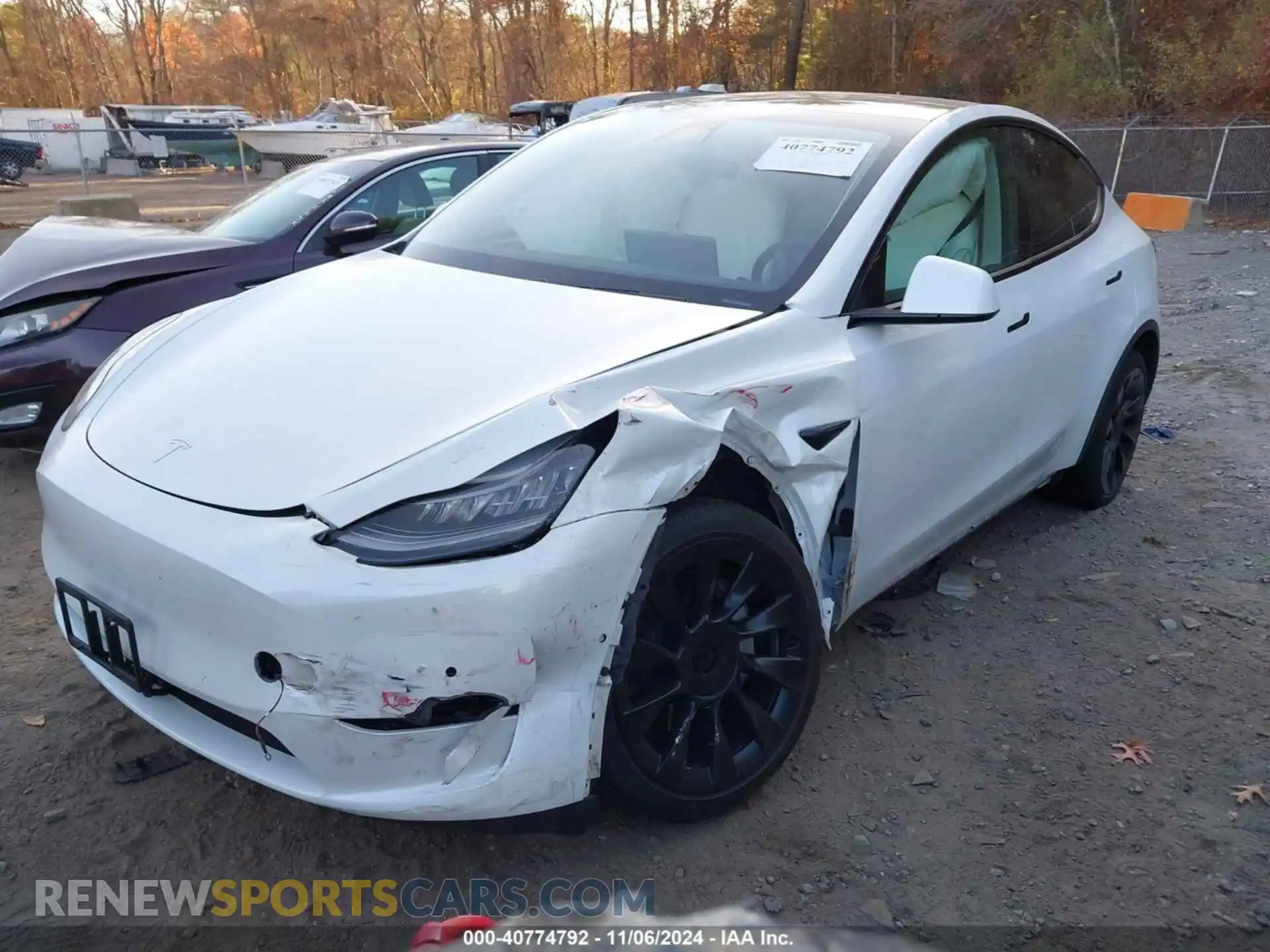 2 Photograph of a damaged car 5YJYGDEE8MF075417 TESLA MODEL Y 2021