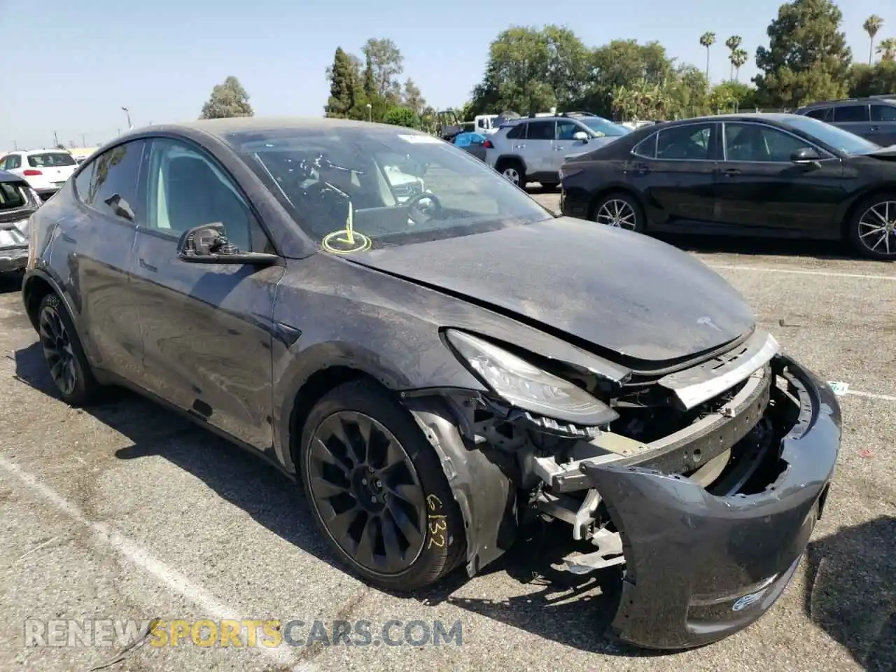 1 fotografías del automóvil dañado 5YJYGDEE8MF108285 TESLA MODEL Y 2021