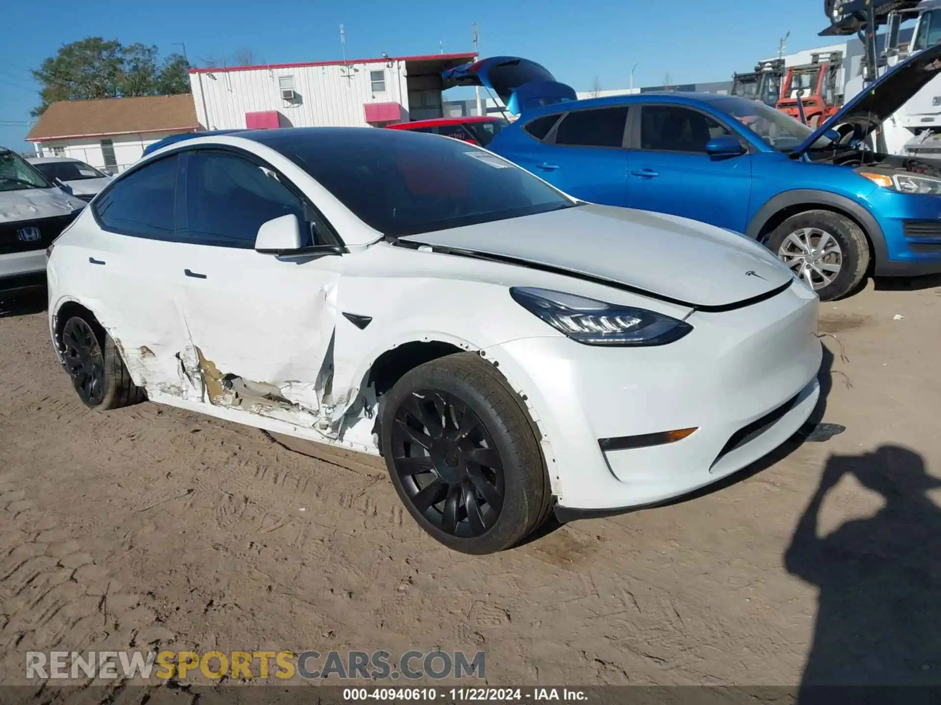 1 Photograph of a damaged car 5YJYGDEE8MF115429 TESLA MODEL Y 2021