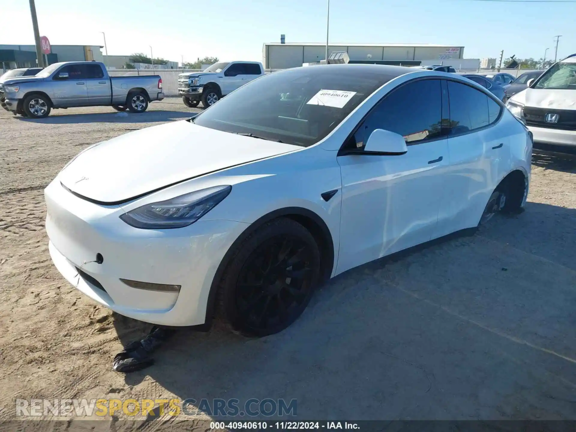 2 Photograph of a damaged car 5YJYGDEE8MF115429 TESLA MODEL Y 2021