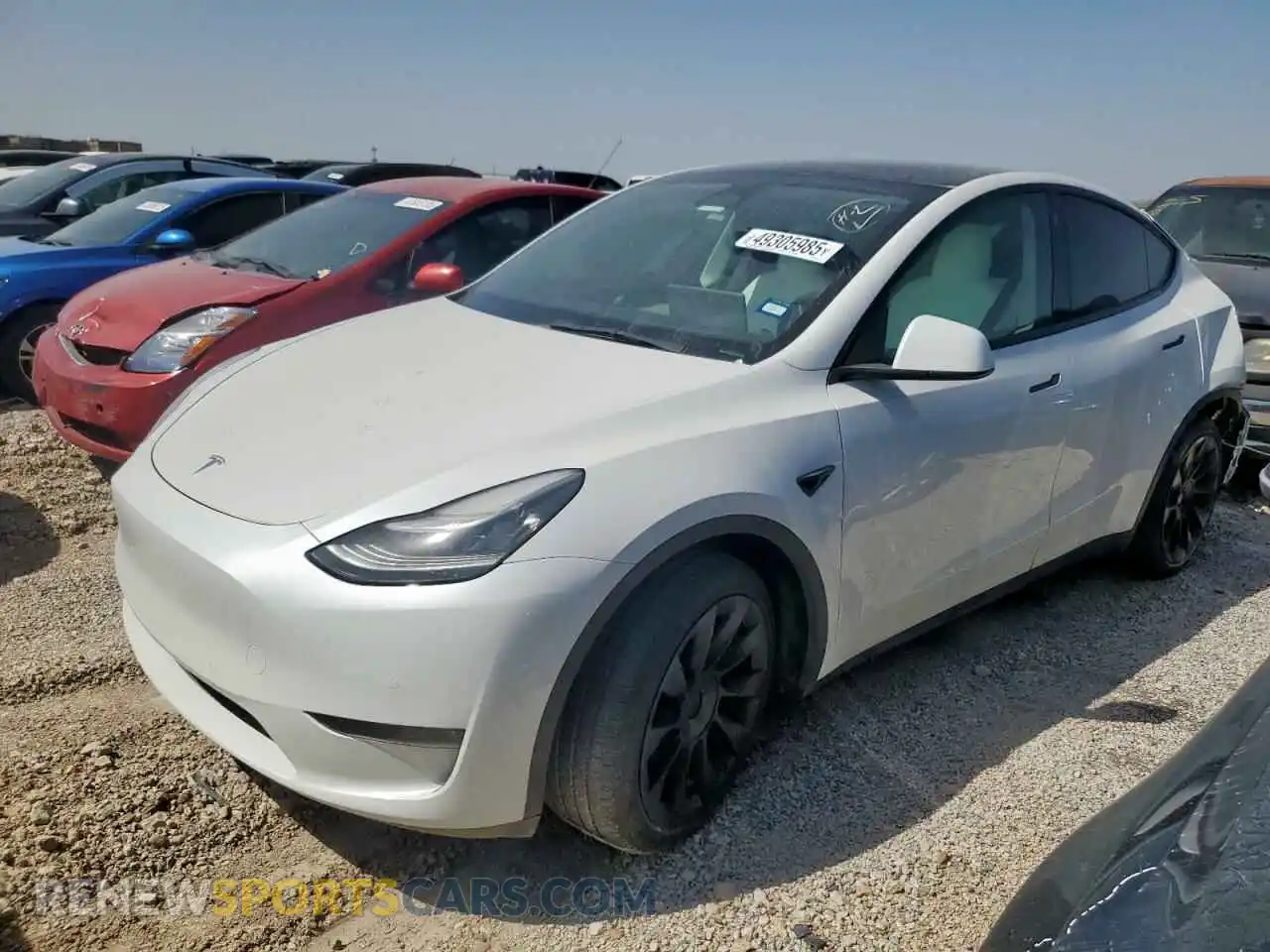 1 Photograph of a damaged car 5YJYGDEE8MF125037 TESLA MODEL Y 2021