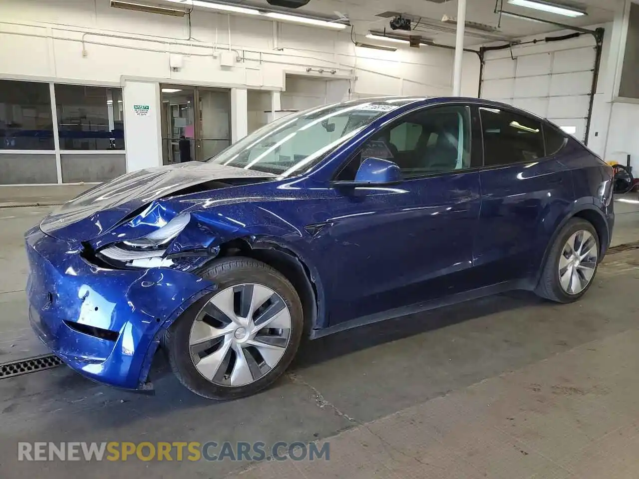 1 Photograph of a damaged car 5YJYGDEE8MF141948 TESLA MODEL Y 2021