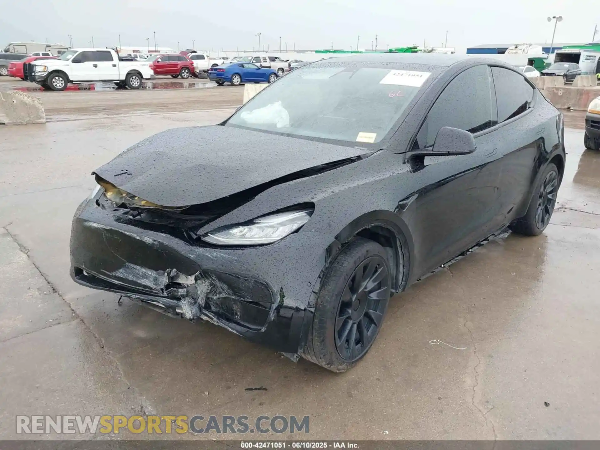 2 Фотография поврежденного автомобиля 5YJYGDEE8MF143117 TESLA MODEL Y 2021