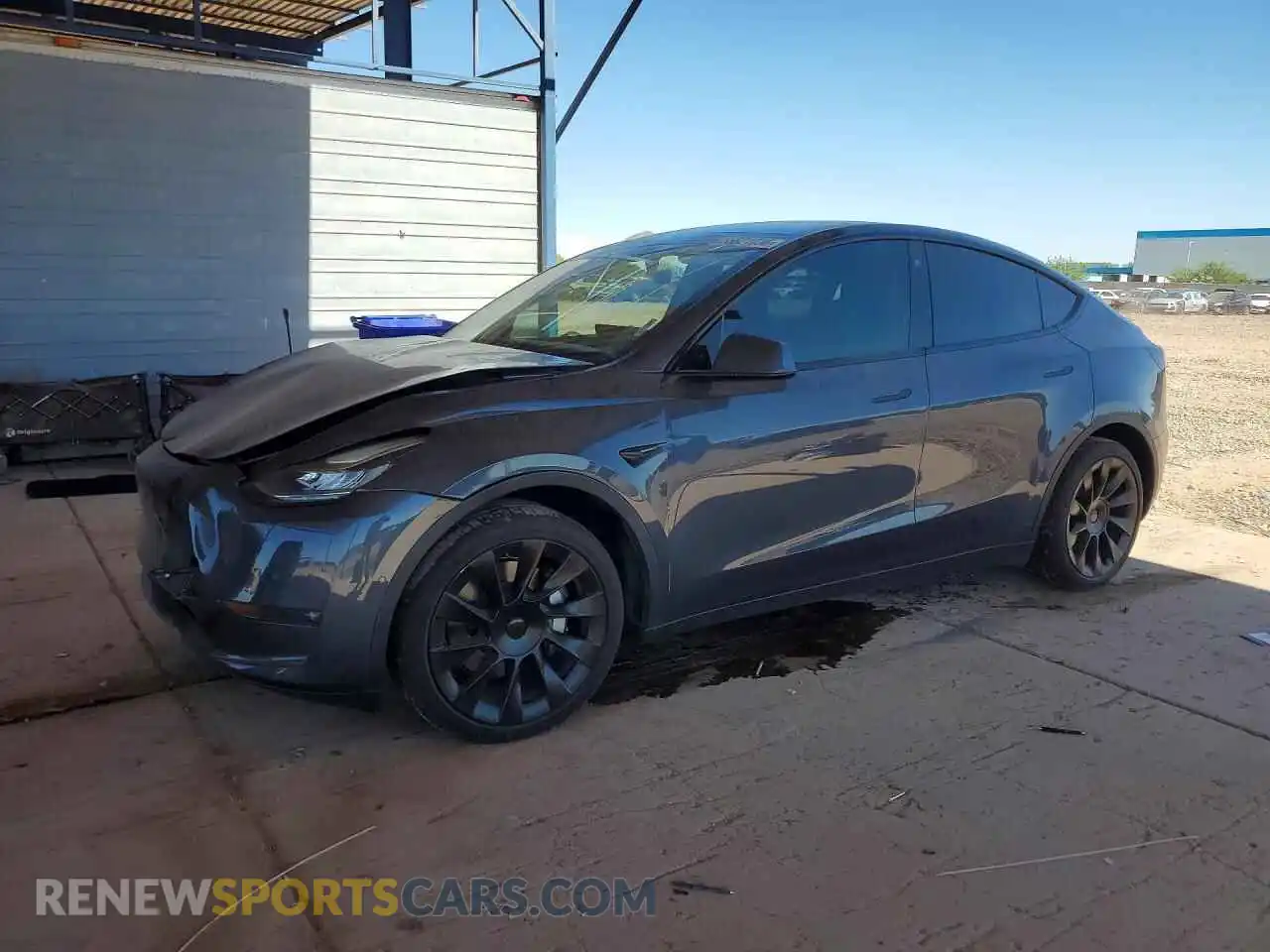 1 Photograph of a damaged car 5YJYGDEE8MF152996 TESLA MODEL Y 2021